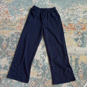 Navy Blue wide leg sweats
